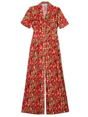 Rachel Antonoff House Red Gabbe Jumpsuit Size 8
